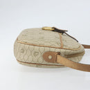 Christian Dior Honeycomb Canvas Shoulder Bag PVC Beige Gold Auth 170997-3