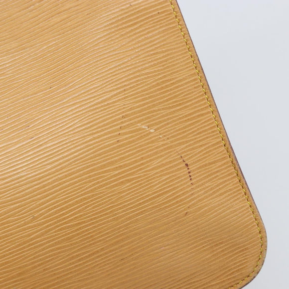 LOUIS VUITTON Epi Cartouchiere MM Shoulder Bag Beige M52246 LV Auth 170998