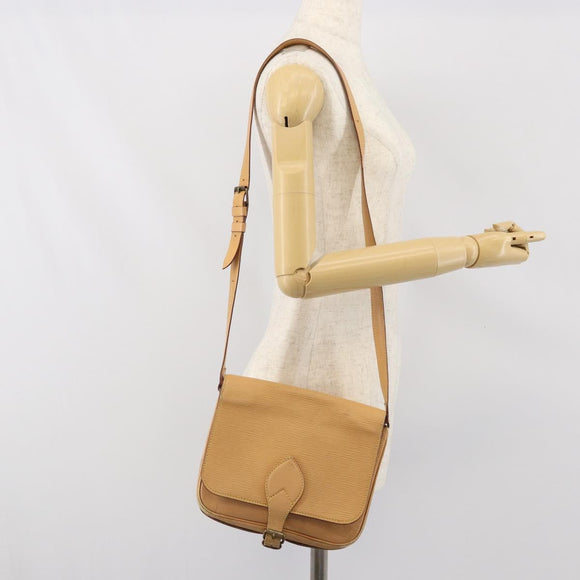 LOUIS VUITTON Epi Cartouchiere MM Shoulder Bag Beige M52246 LV Auth 170998