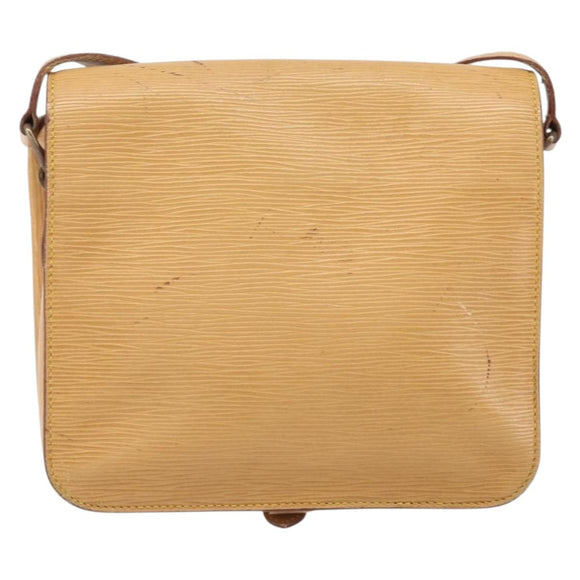 LOUIS VUITTON Epi Cartouchiere MM Shoulder Bag Beige M52246 LV Auth 170998
