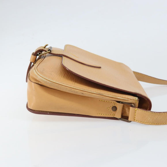 LOUIS VUITTON Epi Cartouchiere MM Shoulder Bag Beige M52246 LV Auth 170998