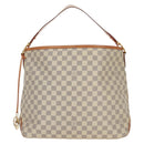 LOUIS VUITTON Damier Azur Delightful MM Shoulder Bag N41448 LV Auth 171015V-13