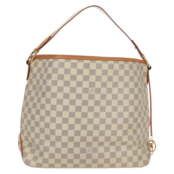 LOUIS VUITTON Damier Azur Delightful MM Shoulder Bag N41448 LV Auth 171015V