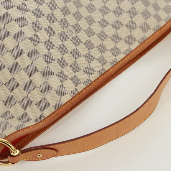 LOUIS VUITTON Damier Azur Delightful MM Shoulder Bag N41448 LV Auth 171015V