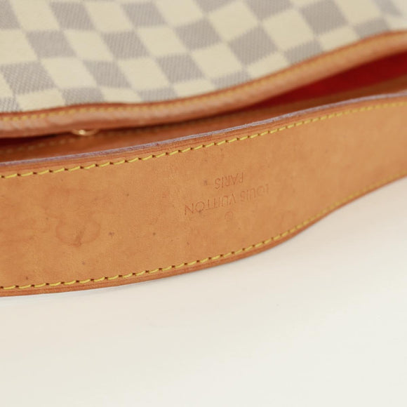 LOUIS VUITTON Damier Azur Delightful MM Shoulder Bag N41448 LV Auth 171015V