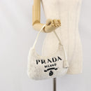 PRADA Handtasche aus Frottee in Weiß, Original 171022-23