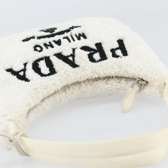 PRADA Handtasche aus Frottee in Weiß, Original 171022