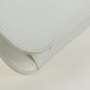 Salvatore Ferragamo Handtas Leer Wit Goud Auth 171023A-18