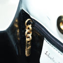 Salvatore Ferragamo Handtas Leer Wit Goud Auth 171023A-22