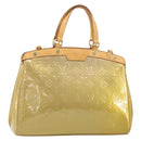 LOUIS VUITTON Monogram Vernis Blair MM Hand Bag Noisette LV Auth 171025-1