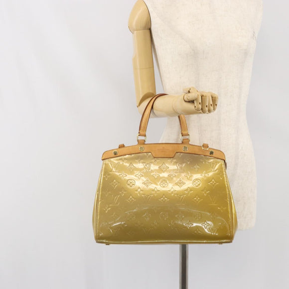 LOUIS VUITTON Monogram Vernis Blair MM Hand Bag Noisette LV Auth 171025