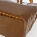 LOUIS VUITTON Monogram Vernis Reade MM Hand Bag Bronze M91143 LV Auth 171026-10
