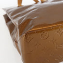 LOUIS VUITTON Monogram Vernis Reade MM Hand Bag Bronze M91143 LV Auth 171026-11