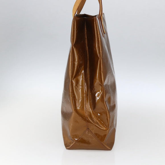 LOUIS VUITTON Monogram Vernis Reade MM Hand Bag Bronze M91143 LV Auth 171026