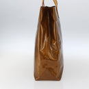 LOUIS VUITTON Monogram Vernis Reade MM Hand Bag Bronze M91143 LV Auth 171026-5