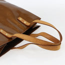 LOUIS VUITTON Monogram Vernis Reade MM Hand Bag Bronze M91143 LV Auth 171026-7