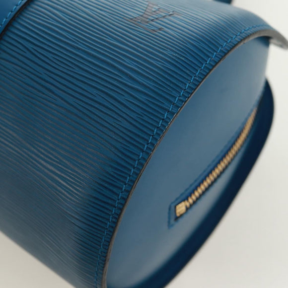 LOUIS VUITTON Epi Soufflot Hand Bag Blue M52225 LV Auth 171028V