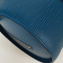 LOUIS VUITTON Epi Soufflot Hand Bag Blue M52225 LV Auth 171028V-15