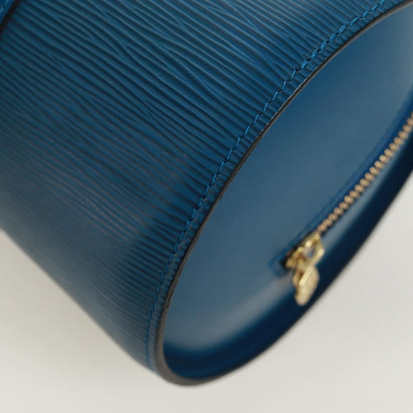 LOUIS VUITTON Epi Soufflot Hand Bag Blue M52225 LV Auth 171028V