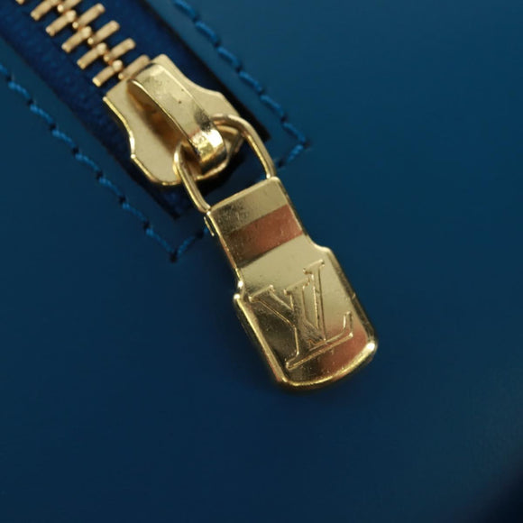 LOUIS VUITTON Epi Soufflot Hand Bag Blue M52225 LV Auth 171028V