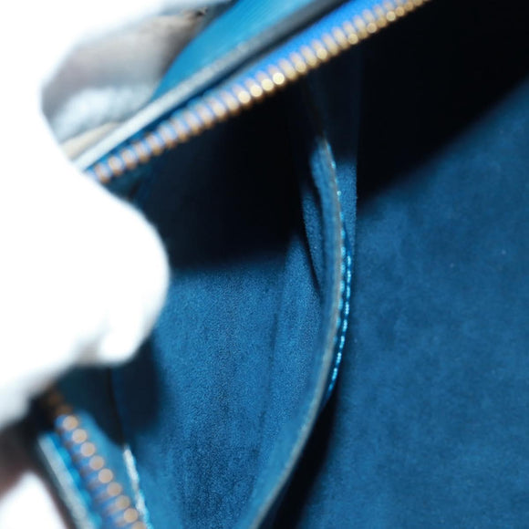 LOUIS VUITTON Epi Soufflot Hand Bag Blue M52225 LV Auth 171028V
