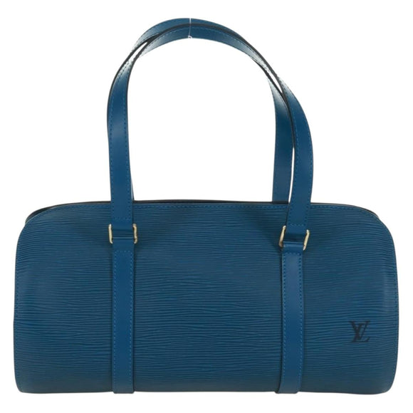 LOUIS VUITTON Epi Soufflot Hand Bag Blue M52225 LV Auth 171028V