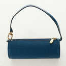 LOUIS VUITTON Epi Soufflot Hand Bag Blue M52225 LV Auth 171028V-23