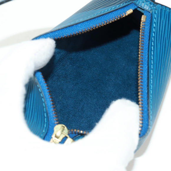 LOUIS VUITTON Epi Soufflot Hand Bag Blue M52225 LV Auth 171028V