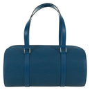 LOUIS VUITTON Epi Soufflot Hand Bag Blue M52225 LV Auth 171028V-2
