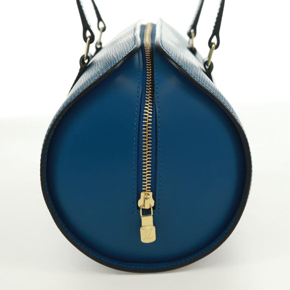 LOUIS VUITTON Epi Soufflot Hand Bag Blue M52225 LV Auth 171028V