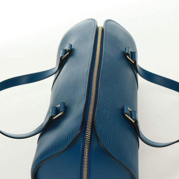 LOUIS VUITTON Epi Soufflot Hand Bag Blue M52225 LV Auth 171028V