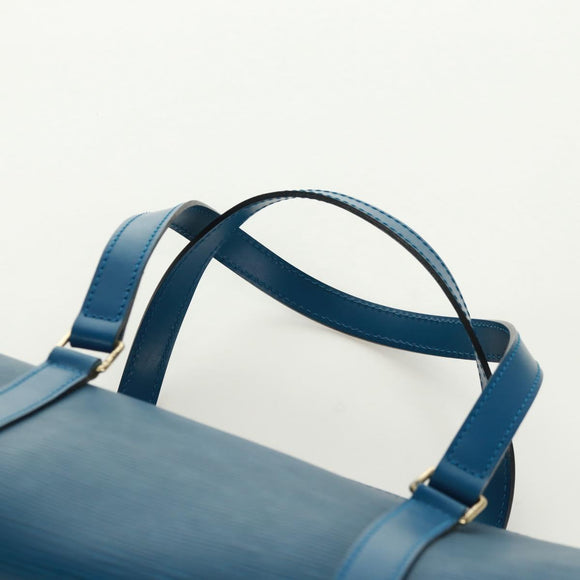 LOUIS VUITTON Epi Soufflot Hand Bag Blue M52225 LV Auth 171028V