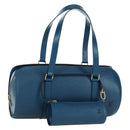 LOUIS VUITTON Epi Soufflot Hand Bag Blue M52225 LV Auth 171029A-1
