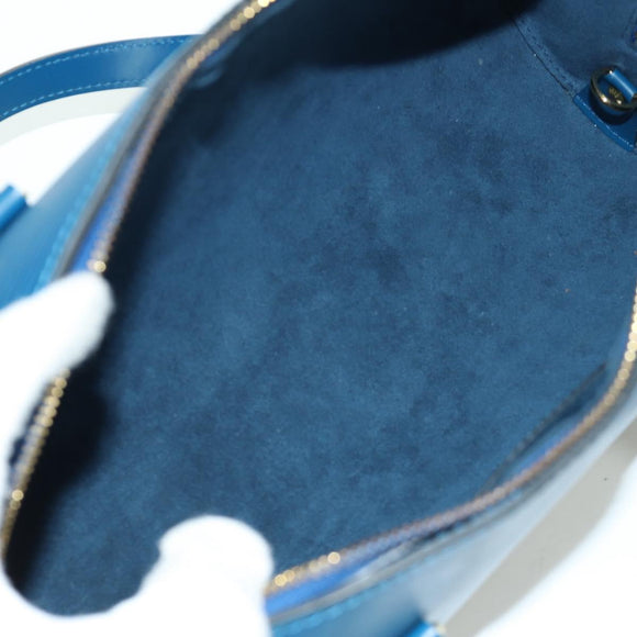 LOUIS VUITTON Epi Soufflot Hand Bag Blue M52225 LV Auth 171029A