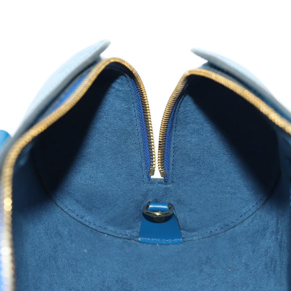 LOUIS VUITTON Epi Soufflot Hand Bag Blue M52225 LV Auth 171029A