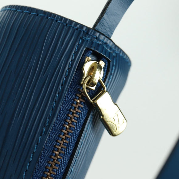 LOUIS VUITTON Epi Soufflot Hand Bag Blue M52225 LV Auth 171029A