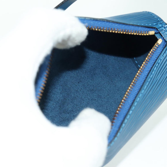 LOUIS VUITTON Epi Soufflot Hand Bag Blue M52225 LV Auth 171029A
