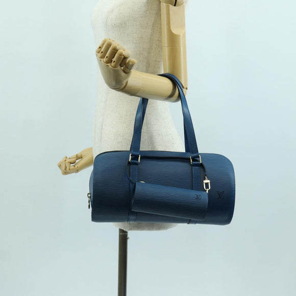 LOUIS VUITTON Epi Soufflot Hand Bag Blue M52225 LV Auth 171029A