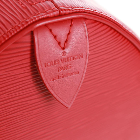 LOUIS VUITTON Epi Keepall 45 Boston Bag Red M42977 LV Auth 171030SAV