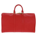 LOUIS VUITTON Epi Keepall 45 Boston Bag Red M42977 LV Auth 171030SAV-13