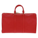 LOUIS VUITTON Epi Keepall 45 Boston Bag Red M42977 LV Auth 171030SAV-2