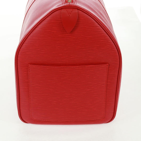 LOUIS VUITTON Epi Keepall 45 Boston Bag Red M42977 LV Auth 171030SAV
