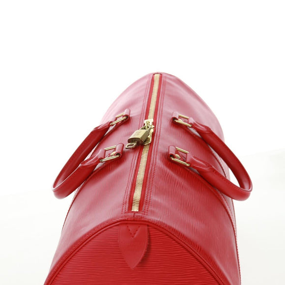 LOUIS VUITTON Epi Keepall 45 Boston Bag Red M42977 LV Auth 171030SAV