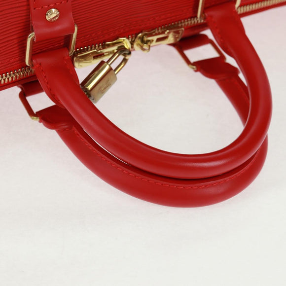 LOUIS VUITTON Epi Keepall 45 Boston Bag Red M42977 LV Auth 171030SAV