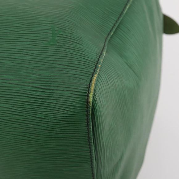 LOUIS VUITTON Epi Keepall 55 Boston Bag Green M42954 LV Auth 171031