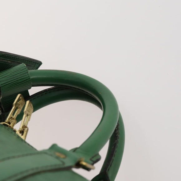 LOUIS VUITTON Epi Keepall 55 Boston Bag Green M42954 LV Auth 171031