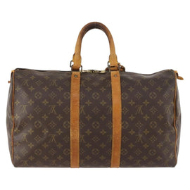 LOUIS VUITTON Monogram Keepall 45 Boston Bag M41428 LV Auth 171032 - 0