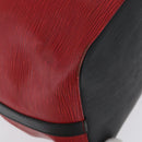LOUIS VUITTON Epi Petit Noe Shoulder Bag Bicolor Black Red M44172 Auth 171047-9