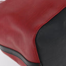 LOUIS VUITTON Epi Petit Noe Shoulder Bag Bicolor Black Red M44172 Auth 171047-15