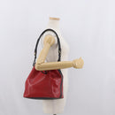 LOUIS VUITTON Epi Petit Noe Shoulder Bag Bicolor Black Red M44172 Auth 171047-20